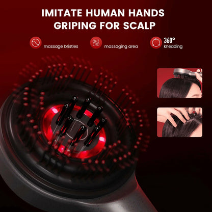 3-in-1 Infrarot-LED-Kopfhautmassagegerät | Haarwachstumsbürste